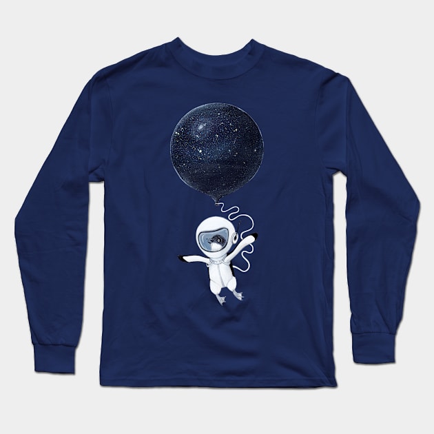 Penguin fly Long Sleeve T-Shirt by ruta13art